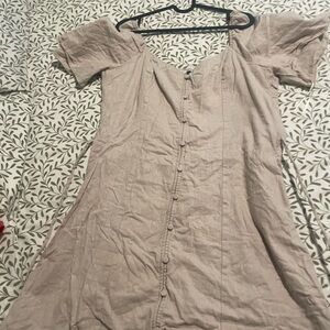 Abercrombie & Fitch Taupe Mini Dress